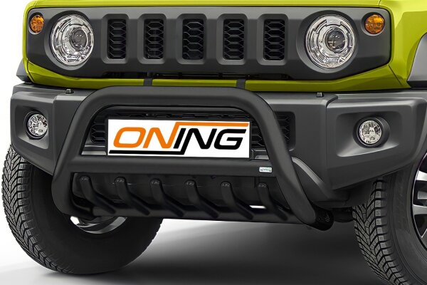 Frontschutzbügel mit Unterbodenschutz für Suzuki Jimny GJ HJ 2018- SCHWARZ 70mm Gutachten