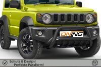 Frontschutzbügel mit Unterbodenschutz für Suzuki Jimny GJ HJ 2018- SCHWARZ 70mm Gutachten