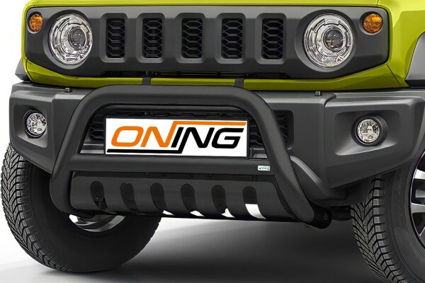 Frontschutzbügel mit Unterfahrschutz für Suzuki Jimny HJ GJ 2018- SCHWARZ 70mm Gutachten