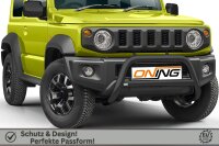 Frontschutzbügel mit Querstreben für Suzuki Jimny GJ HJ 2018- SCHWARZ 70mm Gutachten