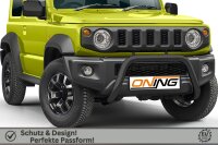 Frontschutzbügel für Suzuki Jimny GJ HJ 2018- SCHWARZ 70mm Edelstahl Gutachten