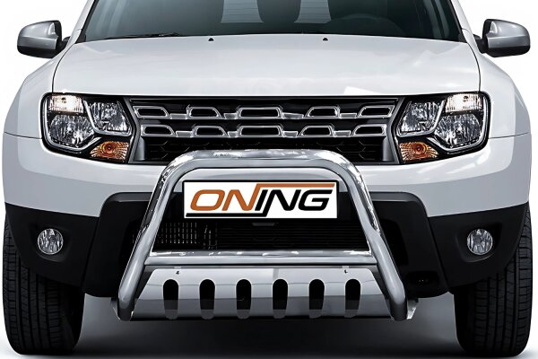 Frontbügel mit Unterfahrschutz für Dacia Duster 2010-2018 60mm Gutachten