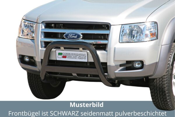 Frontbügel Edelstahl schwarz für Ford Ranger 2007-2009 63mm mit Gutachten