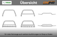 Frontbügel für Dacia Duster 2010-2018 breit unten 60mm breit Frontschutzbügel