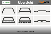 Frontbügel für Dacia Duster 2010-2018 breit unten 60mm breit Frontschutzbügel