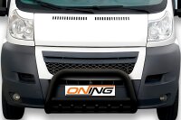 Frontbügel mit Unterbodenschutz für Citroen Jumper 2006-2014 SCHWARZ 70mm Gutachten