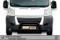 Frontbügel mit Unterbodenschutz für Citroen Jumper 2006-2014 SCHWARZ 70mm Gutachten