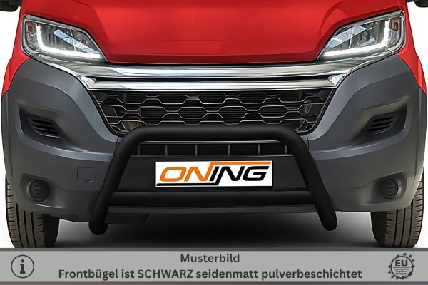 Frontbügel mit Querstreben für Citroen Jumper 2014-2024 SCHWARZ 70mm Gutachten