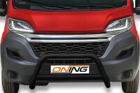 Frontbügel mit Querstreben für Citroen Jumper 2014-2024 SCHWARZ 70mm Gutachten