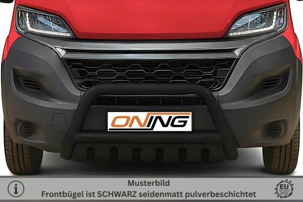 Frontbügel mit Unterfahrschutz für Citroen Jumper 2014-2024 SCHWARZ  Gutachten
