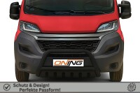 Frontbügel mit Unterfahrschutz für Citroen Jumper 2014-2024 SCHWARZ  Gutachten