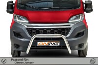 Frontbügel für Citroen Jumper 2014-2024 Ø70mm Frontschutzbügel Gutachten