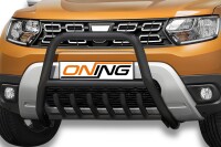 Frontbügel mit Unterbodenschutz für Dacia Duster 2018-2023 schwarz 60mm Gutachten