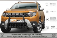 Frontbügel mit Unterbodenschutz für Dacia Duster 2018-2023 schwarz 60mm Gutachten