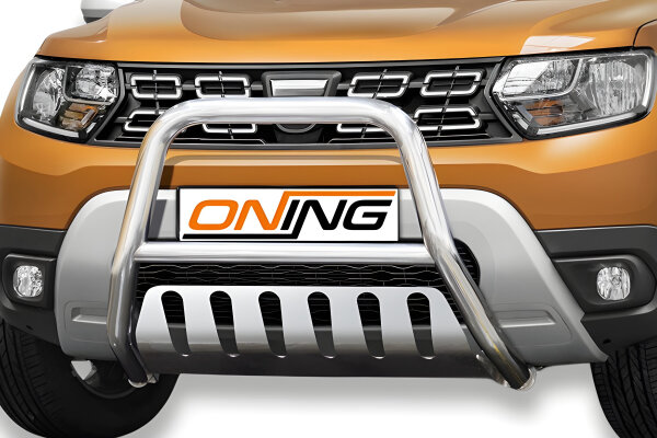 Frontbügel mit Unterfahrschutz für Dacia Duster 2018-2023 60mm Gutachten