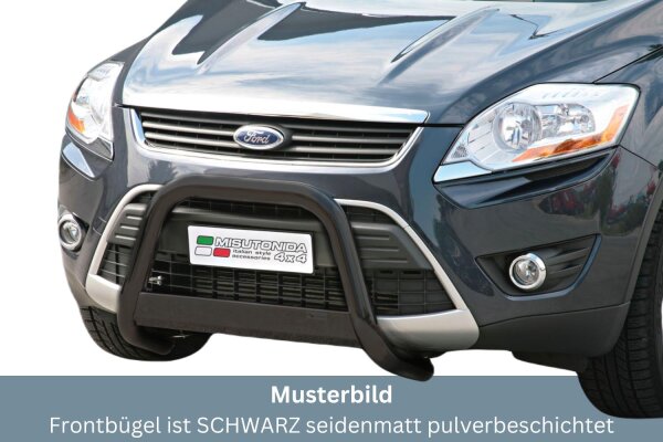 Frontbügel Edelstahl schwarz für Ford Kuga 2007 - 2012 63mm mit Gutachten