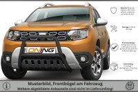 Frontbügel mit Unterfahrschutz für Dacia Duster 2018-2023 SCHWARZ 60mm Gutachten