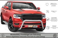 Frontbügel für DODGE RAM 1500 ab 2019- aus Edelstahl Ø76mm Gutachten