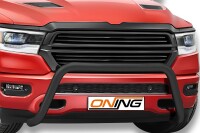 Frontbügel SCHWARZ für DODGE RAM 1500 ab 2019- aus Edelstahl Ø76mm Gutachten