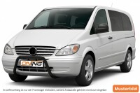 Frontbügel SCHWARZ Edelstahl passend für Mercedes Vito W639 Bj. 2003-2010