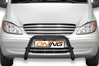 Frontschutzbügel SCHWARZ ohne Querstrebe passend für Mercedes Vito W639 Bj. 2003-2010