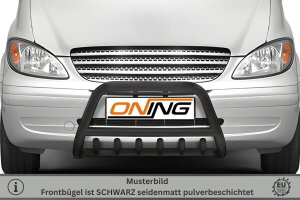 Frontschutzbügel SCHWARZ mit Unterfahrschutz für Mercedes Vito W639 Bj.2003-2010