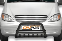 Frontschutzbügel SCHWARZ mit Unterfahrschutz für Mercedes Vito W639 Bj.2003-2010