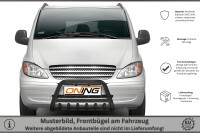 Frontschutzbügel SCHWARZ mit Unterfahrschutz für Mercedes Vito W639 Bj.2003-2010