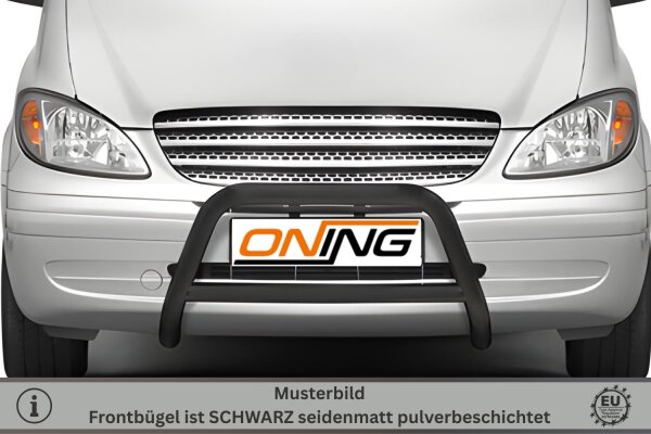 Frontschutzbügel SCHWARZ mit Querstrebe passend für Mercedes Vito W639 Bj. 2003-2010