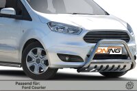 Frontbügel mit Unterfahrschutz für Ford Transit Courier 2014-2018 60mm Gutachten