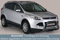 Frontbügel Edelstahl schwarz für Ford Kuga 2013-2016 76mm mit Gutachten Frontschutzbügel