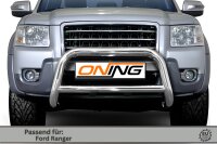 Frontbügel mit Querstreben für Ford Ranger 2006-2012 70mm Edelstahl Gutachten