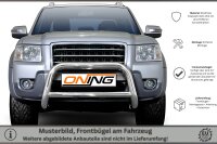 Frontbügel mit Querstreben für Ford Ranger 2006-2012 70mm Edelstahl Gutachten