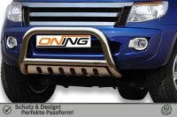 Frontbügel mit Unterfahrschutz für Ford Ranger 2011-2016 70mm Gutachten