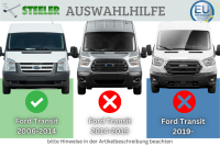 Frontbügel mit Unterfahrschutz für Ford Transit 2006-2014 70mm Gutachten