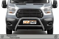 Frontbügel mit Querstreben für Ford Transit 2014-2019 Edelstahl Gutachten