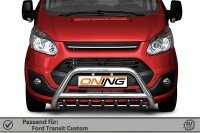 Frontbügel mit Unterbodenschutz für Ford Transit Custom 2012-2018 70mm Gutachten