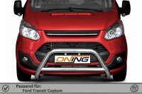 Frontbügel mit Querstreben für Ford Transit Custom 2012-2018 70mm Gutachten