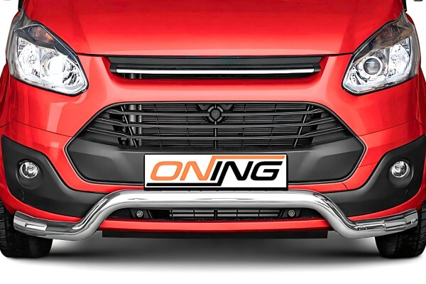 Frontbügel für Ford Transit Custom 2012-2018 70mm breit Edelstahl Gutachten
