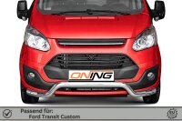 Frontbügel für Ford Transit Custom 2012-2018 70mm breit Edelstahl Gutachten