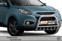 Frontbügel mit Unterbodenschutz für Hyundai IX35 2009-2015 70mm Gutachten