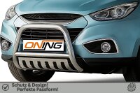 Frontbügel mit Unterfahrschutz für Hyundai IX35 2009-2015 70mm Gutachten