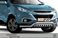 Frontbügel mit Unterfahrschutz für Hyundai IX35 2009-2015 70mm breit Gutachten