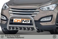Frontbügel mit Unterbodenschutz für Hyundai Santa Fé III 2012-2018 70mm
