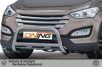 Frontbügel mit Querstreben für Hyundai Santa Fé III 2012-2018 70mm Gutachten