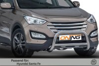 Frontbügel mit Querstreben für Hyundai Santa Fé III 2012-2018 70mm Gutachten