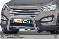 Frontbügel für Hyundai Santa Fé III 2012-2018 70mm Frontschutzbügel Gutachten