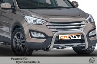 Frontbügel für Hyundai Santa Fé III 2012-2018 70mm Frontschutzbügel Gutachten