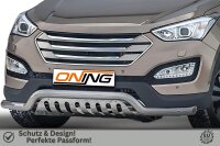 Frontbügel Unterfahrschutz für Hyundai Santa Fé III 2012-2018 70mm breit