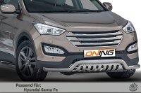 Frontbügel Unterfahrschutz für Hyundai Santa Fé III 2012-2018 70mm breit